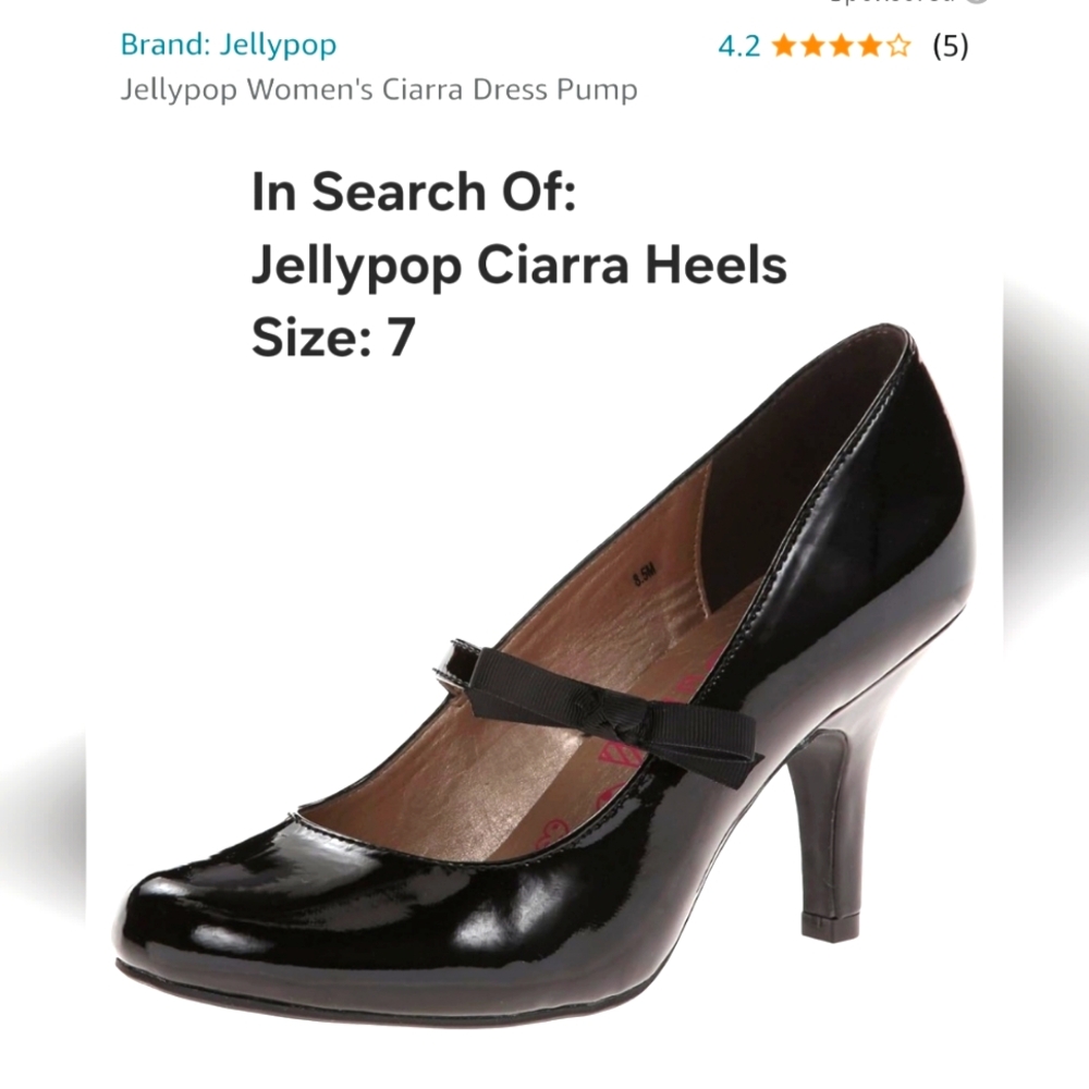 ISO Jellypop Ciarra Heels Pumps (Size 7)